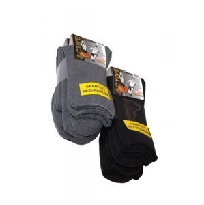 Bornpol Active frotte A'3 3-pack  Beztlakové ponožky 43-46 grafitová (tmavě šedá)