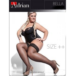 Adrian Bella Size++ 15 den punčochy 7/8-XXL/3XL bianco/bílá