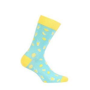 Wola Perfect Man Casual W94.N03 Pánské ponožky vzorované  39-41 yellow