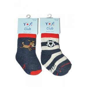 YO! Baby SKC A'6  S-L mix dětské ponožky 17-19 mix barev-chlapec