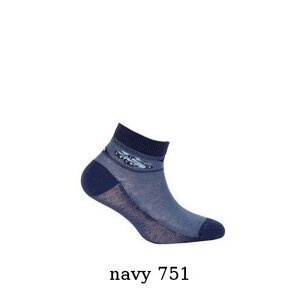 Gatta Cottoline jarní-letní vzorované G24.N59 2-6 let Chlapecké ponožky 21-23 grey