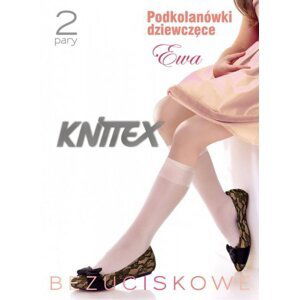 Knittex Kids Line Ewa 20 den A'2 Dívčí podkolenky 18-22 cm Bianco(bílá)