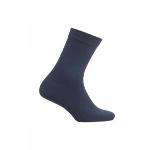 Wola W3400 6-11 lat Jednobarevné ponožky 30-32 navy