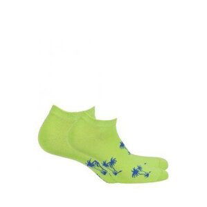 Wola Perfect Man Casual W91.N01 Vzorované pánské ponožky 39-41 turquoise