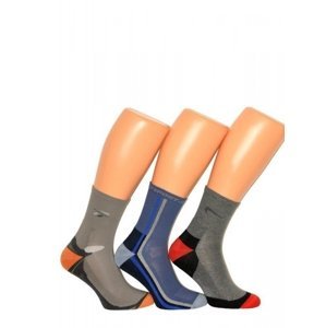 Terjax Półfrotte art.7094 sportovní ponožky 39-41 mix tmavých barev-mix vzorů
