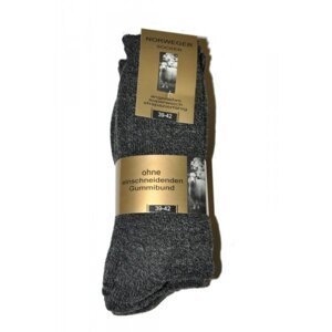 WiK 20310 Norweger Socken A'3 pánské ponožky  43-46 grafitová (tmavě šedá)