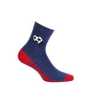 Wola W44.P01 11-15 lat Chlapecké ponožky vzorce 33-35 blue