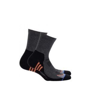 Wola Sportive W94.1N5 Ag+ Pánské ponožky 45-47 black