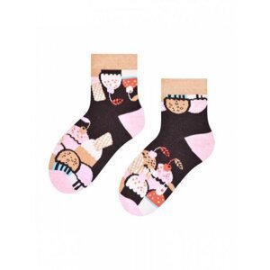 Steven art.014 Dívčí ponožky, se vzorem 29-31 růžová