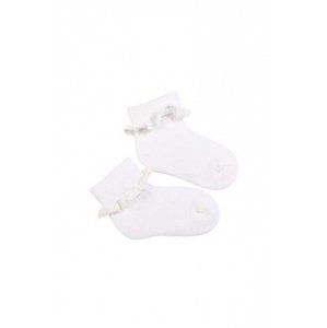 Wola W 1439P hladký 0-2 lat ponožky  15-17 white/bílá