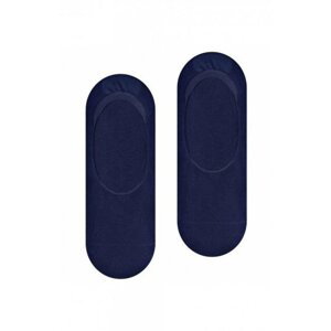 Steven Bamboo art.036 pánské ponožky mokasínky 44-46 tmavě modrá