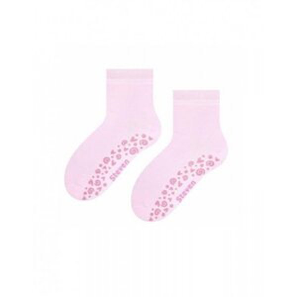 Steven 164 ABS dětské ponožky 32-34 světle růžová