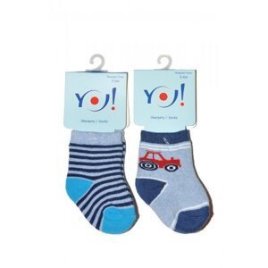YO! SKF Baby Boys Frotte 0-9 m Ponožky 3-6 miesięcy mix barva-mix vzor
