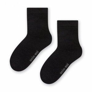 Steven 130 Dětské ponožky 32/34 černá