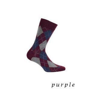 Wola Perfect Man W491 - Purple Pánské ponožky 42/44 purple