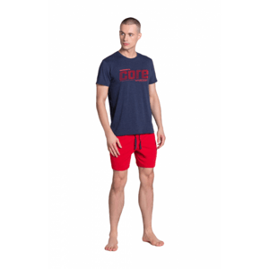 Henderson Oxford 38285-59X Pánské pyžamo XXL tmavě modrá-červená
