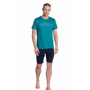 Henderson Deal 38880-77X Pánské pyžamo XL Zeleno-tmavě modrá