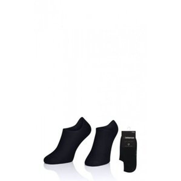Intenso 006 Luxury Soft Cotton Pánské kotníkové ponožky 41-43 světle šedá melanž