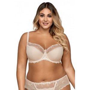 Ava 1030 Novato béžová Podprsenka polovyztužená plus size 105F béžová