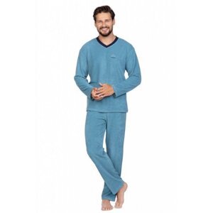 Regina 592 Pánské pyžamo plus size XXL modrá