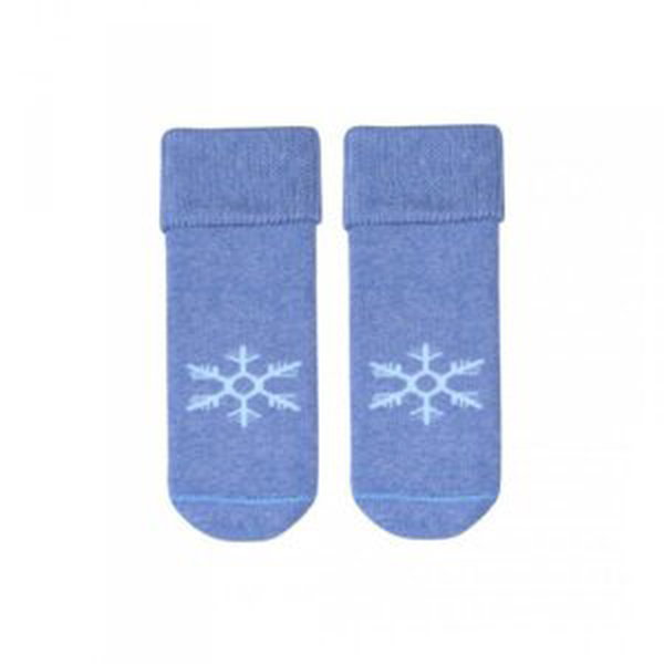 Steven 156 004 modré sněhová vločka Dětské ponožky 14/16 modrá