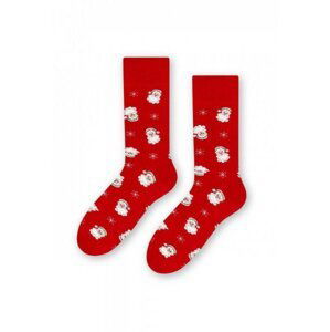 Steven art.136 Vánoční pánské ponožky 44-46 tmavě šedý melanž
