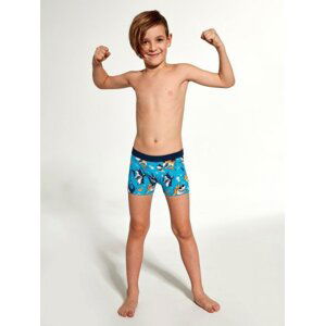 Cornette Kids Boy 701/121 Shark 2 Chlapecké boxerky 98-104 tyrkysová