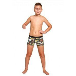 Cornette Kids Boy 701/122 Camper Chlapecké boxerky 98-104 grafitová (tmavě šedá)