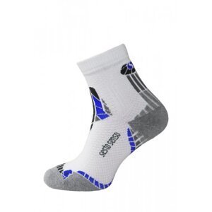 Sesto Senso ponožky Multisport 01 šedá 45-47 bílo-modrá