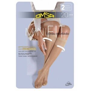 Omsa Minifit 20 den A`2 2-pack podkolenky  1/2-s/m caramello/odstín béžové