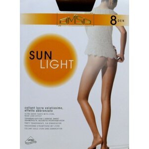 Omsa Sun Light 8 den punčochové kalhoty 5-XL sierra/odstín béžové