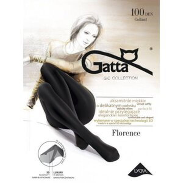 Gatta Florence 100 den punčochové kalhoty 2-S nero/černá