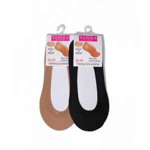 Rebeka 0708 Dámské ponožky, silikon 35-40 černá
