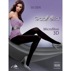 Gabriella Microfibre 3D 120 50 den punčochové kalhoty 4-L nero/černá