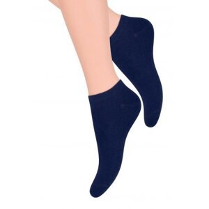 Steven art.052 dámské ponožky, Hladké  35-37 modrá