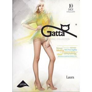 Gatta Laura 10 den 5-XL punčochové kalhoty 5-XL golden/odstín béžové