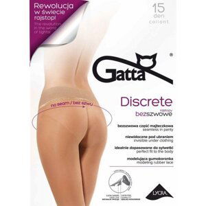 Gatta Discrete 15 den punčochové kalhoty 4-L daino/odstín béžové