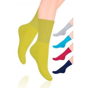 Steven Fitness art.127 dámské ponožky 35-37 světle šedá melanž