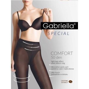Gabriella Comfort 3D 400 50 den punčochové kalhoty 3-M nero/černá