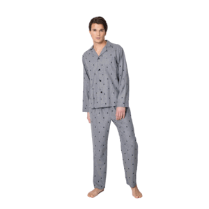 Aruelle Elis Long Pánské pyžamo XL grey melange
