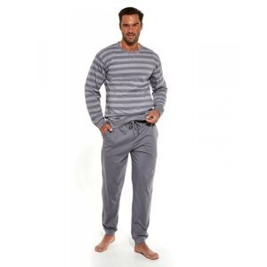 Cornette 117/160 Loose 9 Pánské pyžamo M grafitová (tmavě šedá)