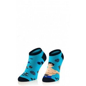 Intenso 0563 Superfine Cotton Pánské kotníkové ponožky 44-46 tmavě modrá