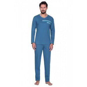 Regina 430A Pánské pyžamo plus size XXL modrá