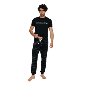 Henderson Pirate 39740-99X Pánské pyžamo XL černo-bílá