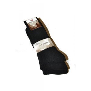 WiK 20410 Norweger Wool A'3 Pánské ponožky 43-46 černá