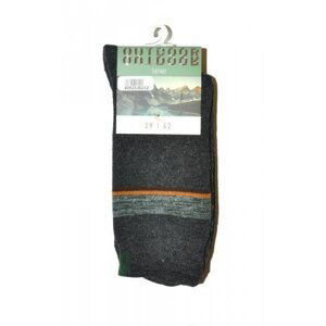 WiK 21302/21303 Outdoor Thermo Pánské ponožky 43-46 tmavě šedá melanž