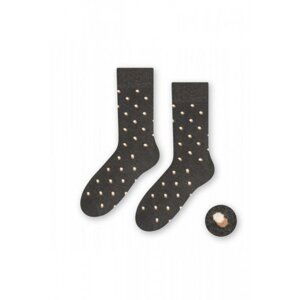 Steven 056-147 šedý melanž Pánské ponožky 42/44 šedá