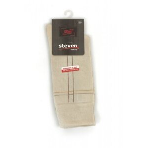 Steven 056 21 vzor světle béžové Pánské ponožky 45/47 béžová