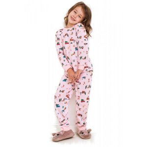 Taro Laura01 2834 Dívčí pyžamo 134 růžová