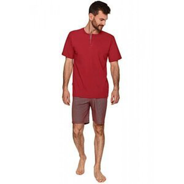 Taro 2736 Maksim bordové Pánské pyžamo XL bordová